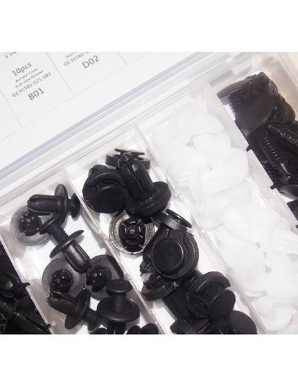 100pcs Auto Fastener Clip Kit Fender Rivet Clips Car Body Push Retainer Pin Rivet Bumper Door Trim Panel Retainer Car Clips