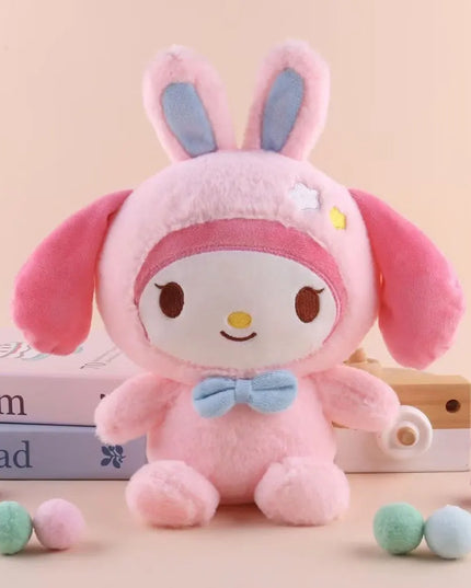 New 25CM Sanrio Plush Doll Toys kawaii Hello Kitty Kuromi Melody Cinnamoroll Soft Stuffed Plushie Toy Anime Toy Gift For Kids