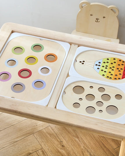 Montessori Sensory Tray Board Game,Early Educational Toys for Children Fine Motor skill Training Toys Sort Sensory Baby Toy Gift