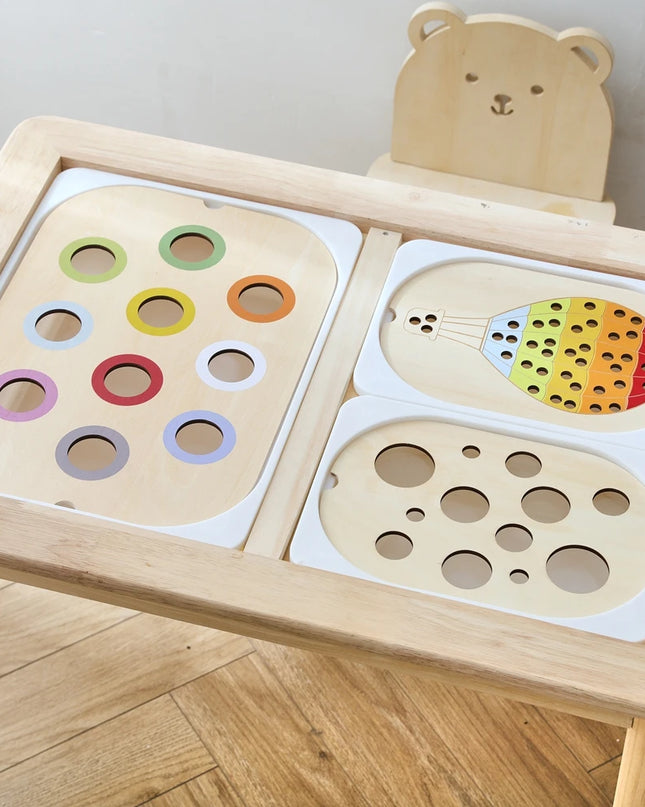 Montessori Sensory Tray Board Game,Early Educational Toys for Children Fine Motor skill Training Toys Sort Sensory Baby Toy Gift
