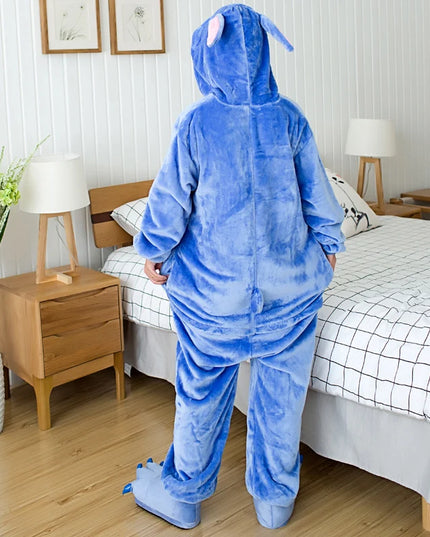 Kigurumi Stitch Cartoon Pajamas Onesies For Adults Women Men Animal Pyjamas Jumpsuits Christmas Halloween Cosplay Party Costumes
