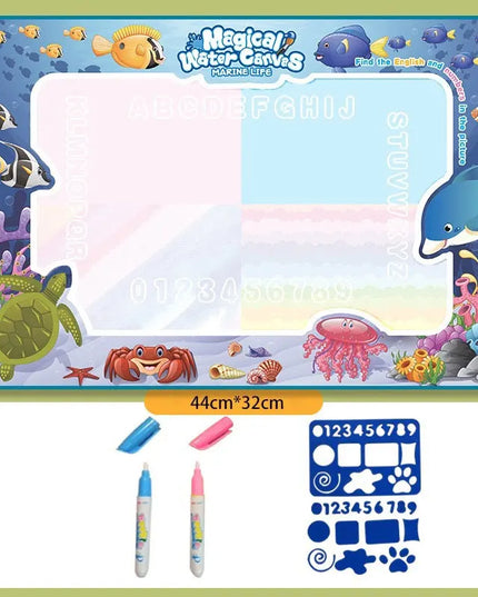 15.76"×12.6"Colorful Water Doodle Mat for Kids - Montessori Educational Toy Drawing Mat for Boys And Girls Age 3-8 Toddler Gift