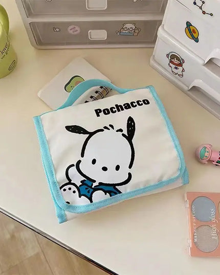 Cute Portable Travel Wash Up Storage Bag Girls Gifts Hello Kitty Kuromi Stitch KT Cat Cartoon Cosmetic Bag For Girl Kawaii Gifts