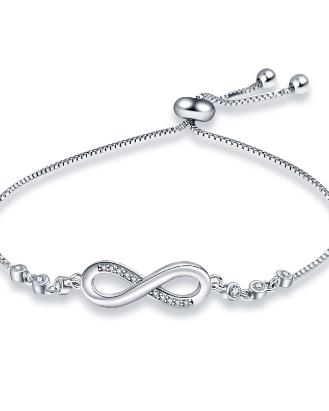 Bracelet Original 925 Silver Lucky Symbol Zircon Bracelet Luxury Jewelry For Woman Romantic Valentine's Day Jewelry Gifts