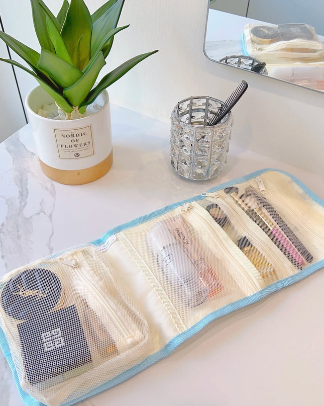 Cute Portable Travel Wash Up Storage Bag Girls Gifts Hello Kitty Kuromi Stitch KT Cat Cartoon Cosmetic Bag For Girl Kawaii Gifts