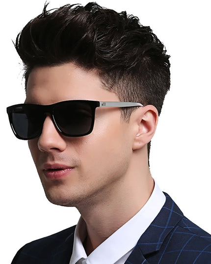 Classic Fishing Sunglasses Men Polarized Metal Square Frame UV400 Photochromic Goggles Women Driving Discoloration Eyewear