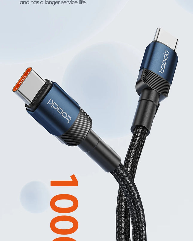 Toocki USB Type C Cable Fast Charging USB C Charger Cord For iPhone 15 14 13 12 11 Huawei P40 P30 Realme Oppo Oneplus Samsung