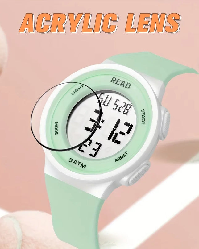 Watches for Women, Fashion Watch With High-Resolution LED Definition Display, Waterproof Multi-Function Electronic Digital Watch