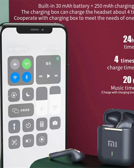 Original XIAOMI J18 Headset Wireless Earphones Bluetooth Headphones Sport Game TWS Earbuds In Ear With Mic Touch True For Stereo