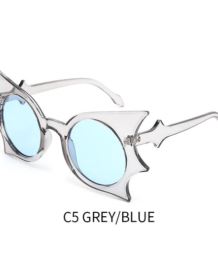 1pc Bat Hip Hop Funny Sunglasses Butterfly Sunglasses Concave Sunglasses Personalized Versatile Sunglasses
