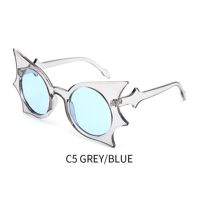 1pc Bat Hip Hop Funny Sunglasses Butterfly Sunglasses Concave Sunglasses Personalized Versatile Sunglasses