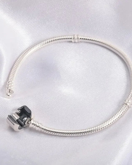Handmade Original Fine Jewelry 925 Silver Charm Bracelet Soft Smooth Snake Bone Bracelets for Women