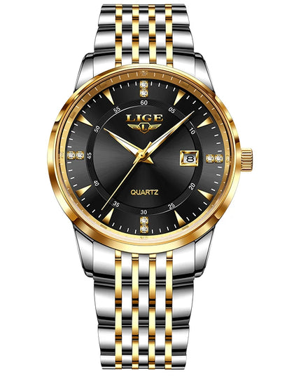 LIGE New Waterproof Watches Women Fashion Women's Bracelet Watch Top Brand Luxury Date Quartz Watch for Women Relogio Feminino