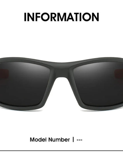 New Sunglasses for Men Sport Polarized Square Frame Camouflage Sun Glasses Driving Fishing Cycling Skiing Sun Eyewear UV400