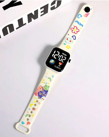 New Stitch Children Watches Girls Reloj Inteligente Para Niños Niña Reloj Hello Kitty Digital Watch Women Relógio Infantil