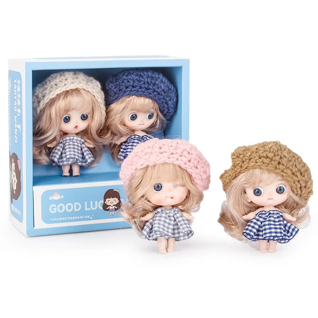 Small Dolls Mini Toys For Girls Gift Present House Accessories DIY Doll Furniture Set Bathroom Kitchen Living Room Bakery