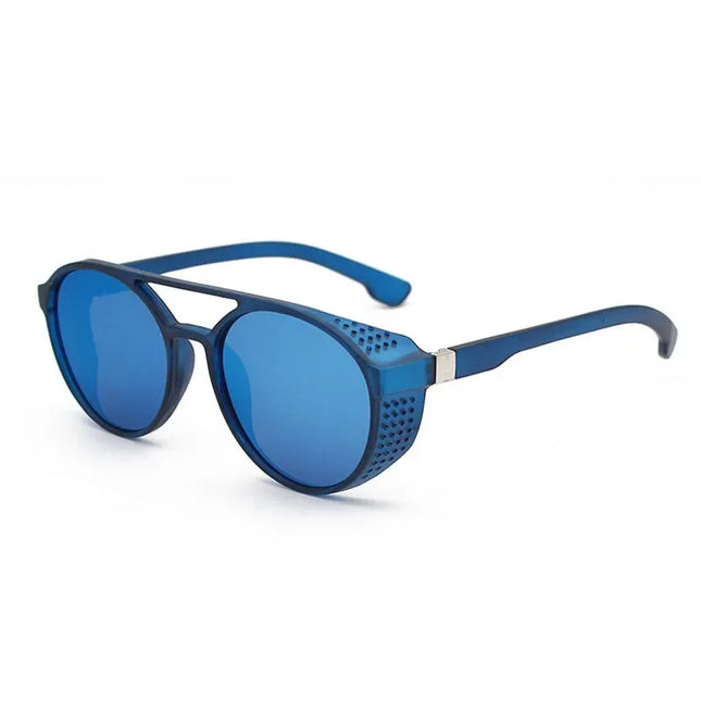 Classic Gothic Steampunk Style Sunglasses Men Women Brand Designer Retro Round Colorful Lens Vintage Sun Glasses UV400