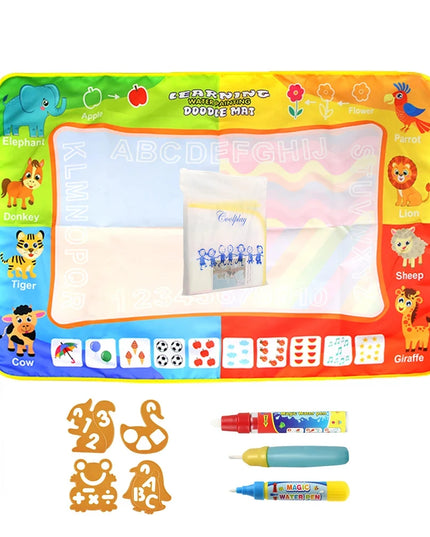 Magic Water Drawing Mat Coloring Doodle Mat with Magic Pens Educational Toys  Painting Board Montessori Toys for Kids Gifts