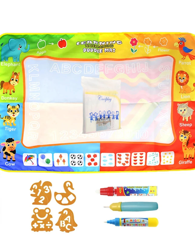 Magic Water Drawing Mat Coloring Doodle Mat with Magic Pens Educational Toys  Painting Board Montessori Toys for Kids Gifts