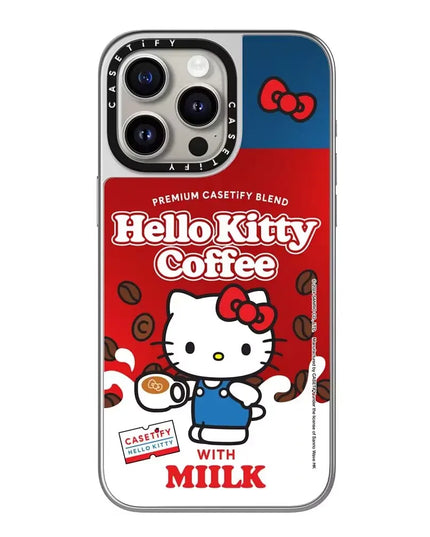Hello Kitty Iphone 16 Promax Phone Case With Mirror Finish Technology Anti Drop All Inclusive Creative Cartoon Protective Cover