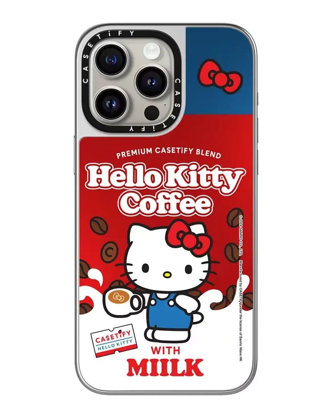 Hello Kitty Iphone 16 Promax Phone Case With Mirror Finish Technology Anti Drop All Inclusive Creative Cartoon Protective Cover