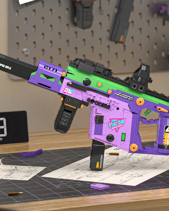 Cool Toy Guns Building Blocks Models Gun Military Weapon Simulated Shooting Plastic Mini Bricks Assembly Toys Boys Gifts