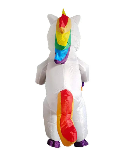Cute Unicorn Inflatable Costume Suits Dress Mascot Christmas Party Cosplay Costumes for Man Woman Adult Boys Girls