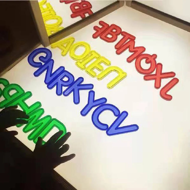 Montessori Transparent Letters And Numbers Toddler Learning Resources Educational Toys Counting And Spelling For Kids