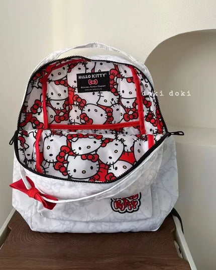 Hello kitty cartoon backpack Sanrio new animation cute student school bag outdoor travel storage large capacity backpack gift