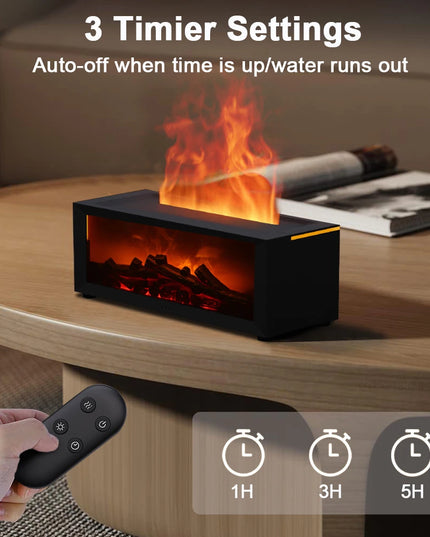 Air Humidifier Essential Oils Humidifiers Home Aroma Humidifier Flame Automatic Fragrance Diffuser With LED Light Remote Control