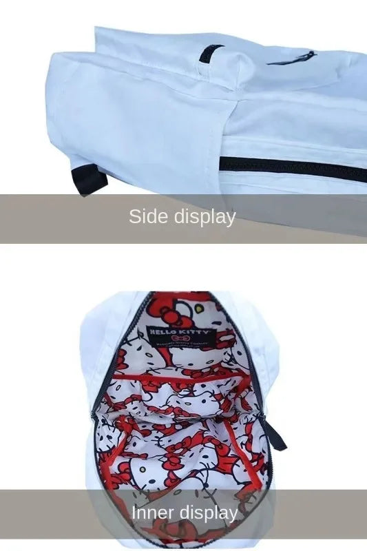 Hello kitty cartoon backpack Sanrio new animation cute student school bag outdoor travel storage large capacity backpack gift