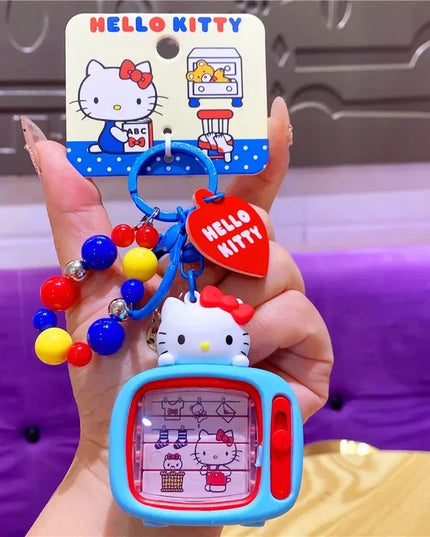 New Hello Kitty Creative Keychain Backpack Pendant Car Interior Couple Accessories Cartoon Decoration Children's Birthday Gift