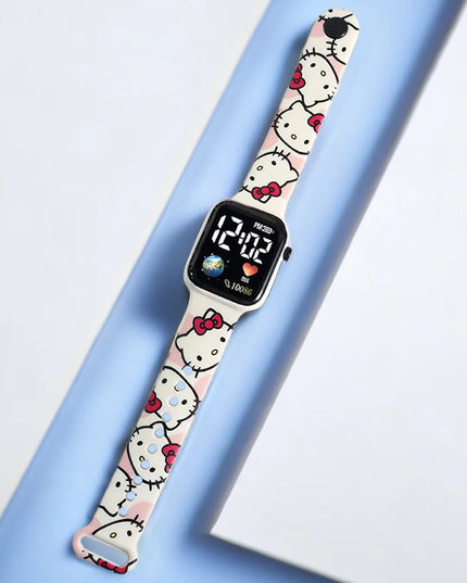 New Stitch Children Watches Girls Reloj Inteligente Para Niños Niña Reloj Hello Kitty Digital Watch Women Relógio Infantil