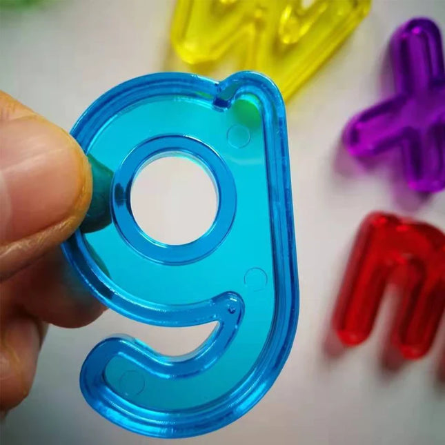 Montessori Transparent Letters And Numbers Toddler Learning Resources Educational Toys Counting And Spelling For Kids