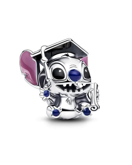 MINISO Cartoon NEW DIY  Lilo & Stitch Angel Charm Bead Hot Sale Fashion Women Jewelry Fit  Europeans  2025