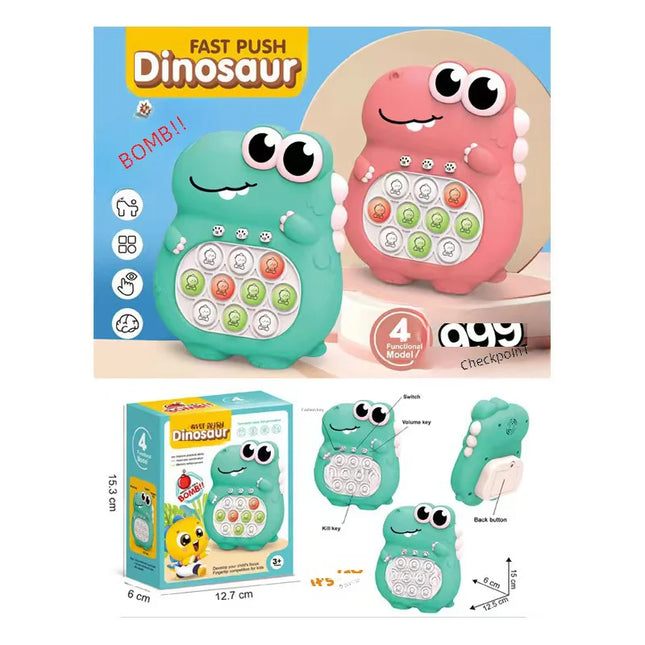 Upgraded Electronic Pop Light Fidget Toy for Children and Adults, Quick Push Game, Stress Relief, Sensory Toy, Gift