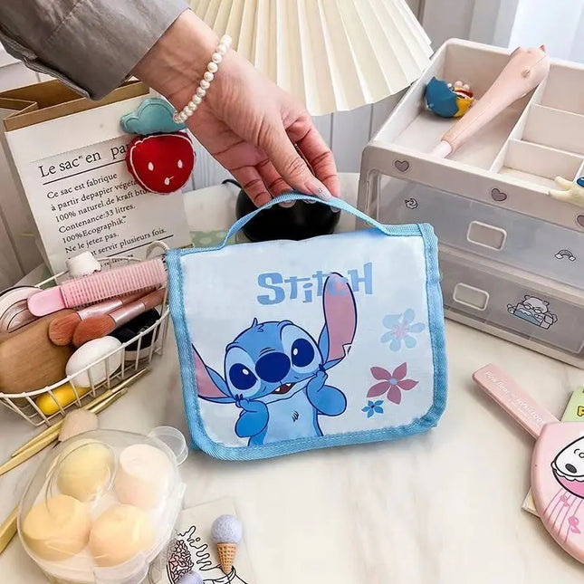 Cute Portable Travel Wash Up Storage Bag Girls Gifts Hello Kitty Kuromi Stitch KT Cat Cartoon Cosmetic Bag For Girl Kawaii Gifts