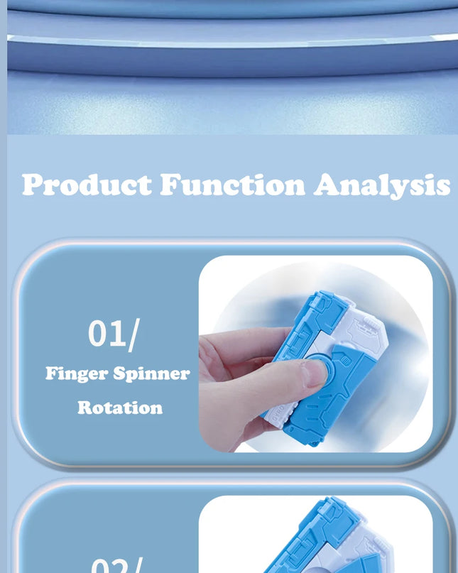 Toy Gun Mini Fidget Toy Spinner Pistol Kids Decompression Novelty Toy Hot Selling Popular Sensory Play Anti-Stress for Kids