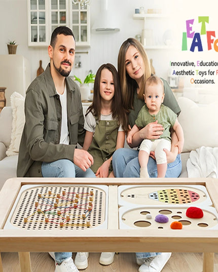 Montessori Sensory Tray Board Game,Early Educational Toys for Children Fine Motor skill Training Toys Sort Sensory Baby Toy Gift