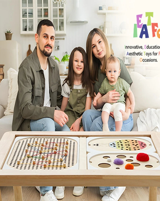 Montessori Sensory Tray Board Game,Early Educational Toys for Children Fine Motor skill Training Toys Sort Sensory Baby Toy Gift