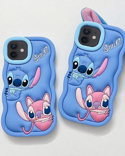 Silicone Wave Stitch Soft Cover Case For iPhone 16 15 14 13 12 11 Pro Plus mini Max Xs XR 6 7 8 SE