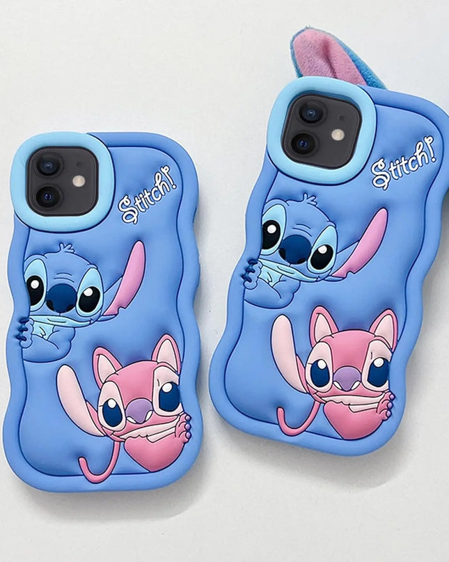 Silicone Wave Stitch Soft Cover Case For iPhone 16 15 14 13 12 11 Pro Plus mini Max Xs XR 6 7 8 SE