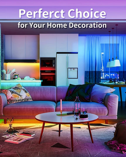 Led Strip Lights with 44 Key Remote Control 1m 5m 10m 20m RGB Tape Led Wall Room for Home Bedroom Party Decor TV Backlight