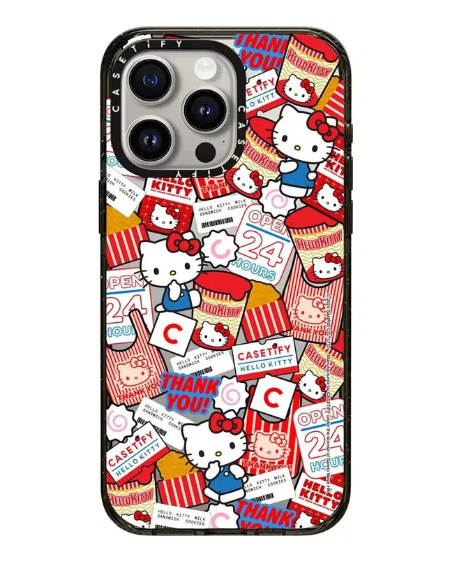 Hello Kitty Iphone 16 Promax Phone Case With Mirror Finish Technology Anti Drop All Inclusive Creative Cartoon Protective Cover