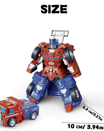 Children's transformable car toys, baby truck, mecha, robot, Police officer model, educational boy,Children's transformable toys