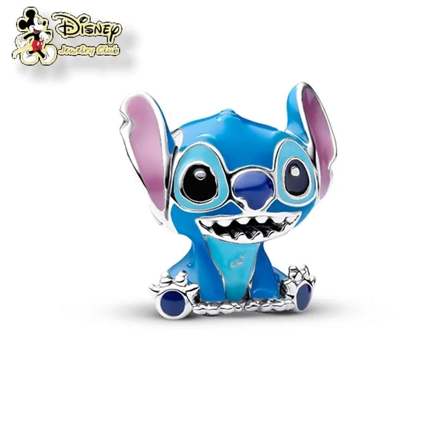 MINISO Cartoon NEW DIY  Lilo & Stitch Angel Charm Bead Hot Sale Fashion Women Jewelry Fit  Europeans  2025