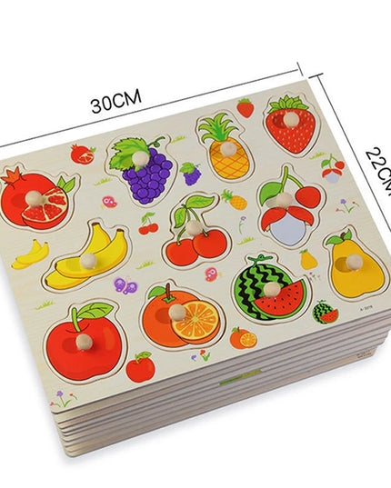 Montessori Wooden Games Baby Toys Puzzle Geometry Educational Games Kids Development Early Learning Toys For Children 1 Year 2