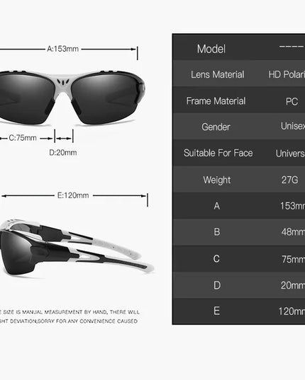 Men Women Sports Sunglasses Goggles Cycling Glasses Outdoor Sports Sunglasses Motorcycle Running Fishing Polarized Sunglasses