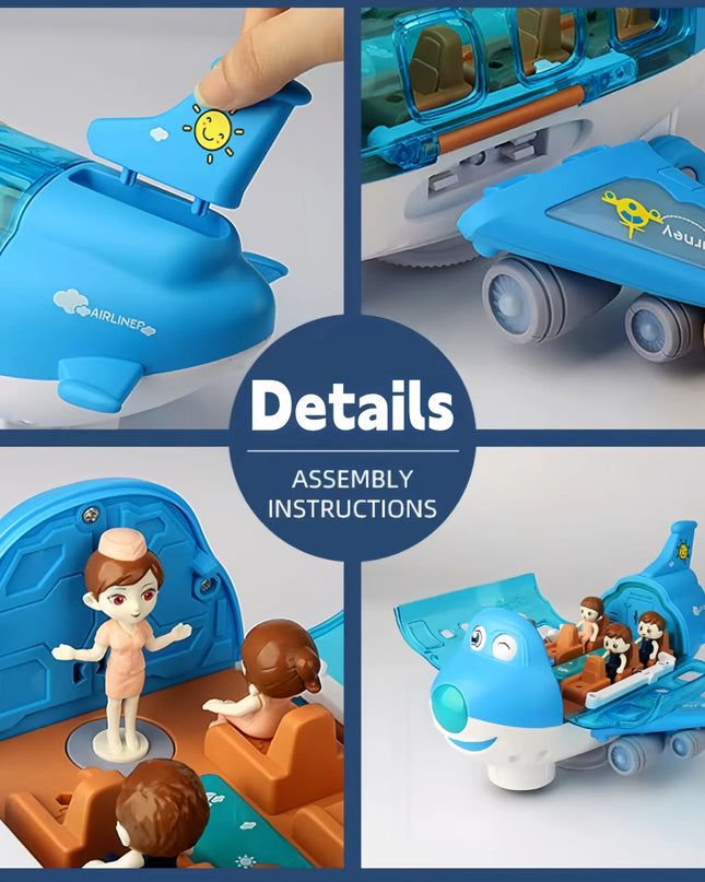 Children's toys: Electric airplane toys/car airplane models/Lights and music - boys' and girls' transportation toys, Christmas