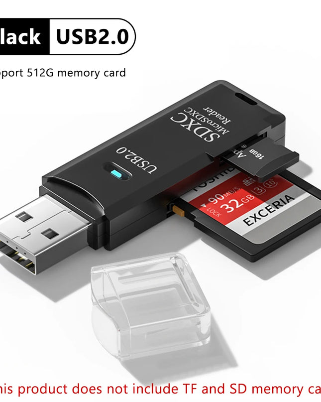 2 in 1 USB 3.0 Card Reader Micro TF sd card Reader usb adapter High Speed Cardreader TF Memory card For PC Laptop Accessories